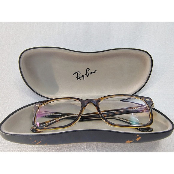 RAY-BAN RB 5286 5082 HAVANA TRANSPARENT AUTHENTIC EYEGLASSES 51-18-135-34V WCASE